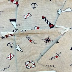 Knikkerzakje - Beach (14x16cm)