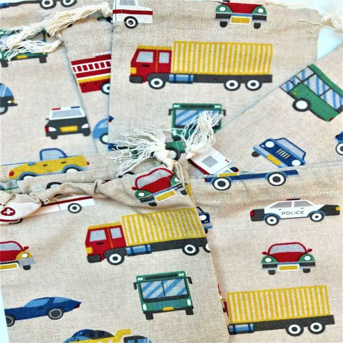 Knikkerzakje - Auto's (14x16cm) Knikkerzakje - Auto's (14x16cm)