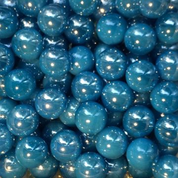 Azuurblauwe parel 16mm
