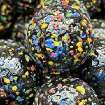 Confetti zwart 16mm