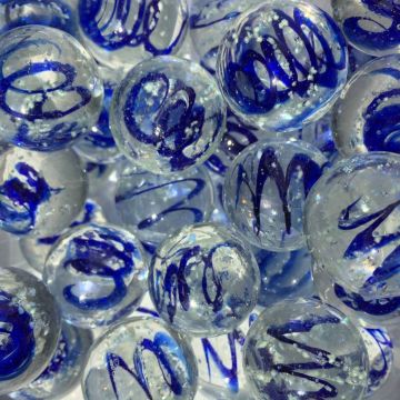 Maansteen - blauw (glow in the dark) 25mm