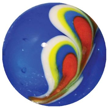 Pauwenveer - blauw 16mm