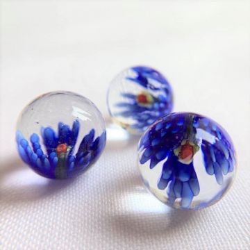 Bloesem - blauw 16mm