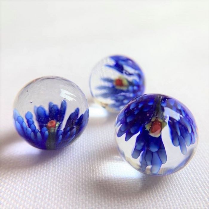 Bloesem - blauw 16mm