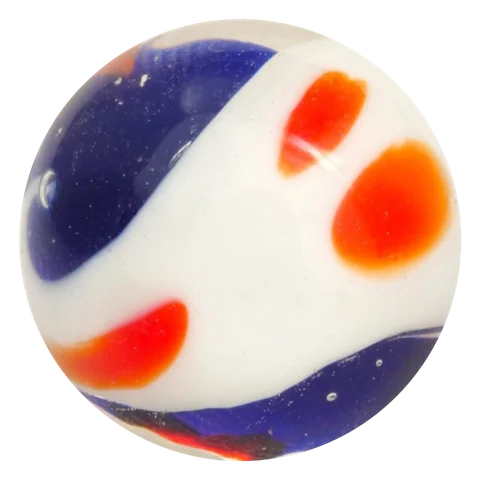 Yin Yang - blauw-wit 16mm