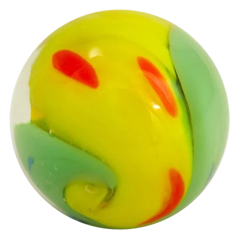 Yin Yang - geel-lichtgroen 16mm