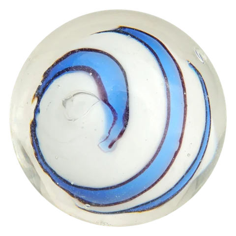 Bumble Bubble - blauw-wit 25mm