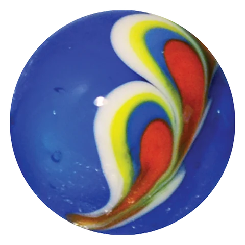 Pauwenveer - blauw 16mm